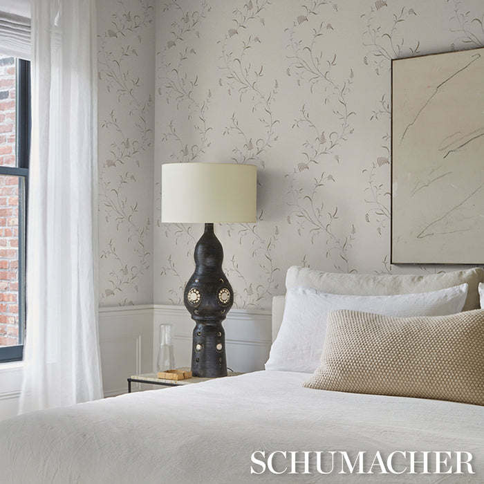 Schumacher Winding Wheat Neutral Wallpaper Sample 5018430