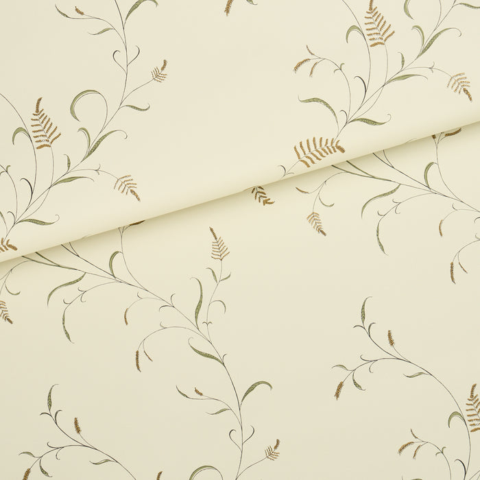Schumacher Winding Wheat Green Wallpaper Sample 5018431