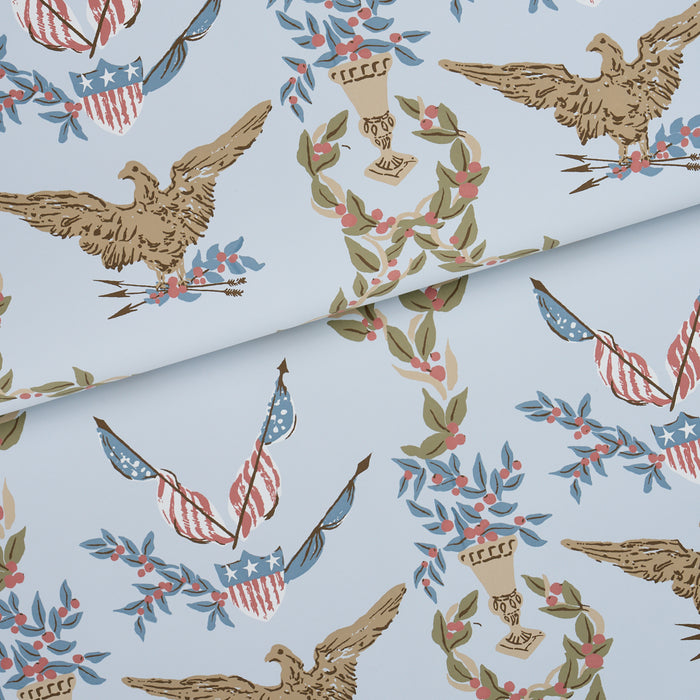 Schumacher Liberty'S Laurels Blue Wallpaper 5018441