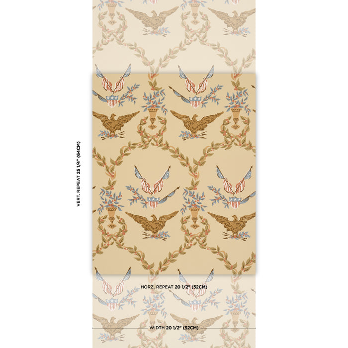 Schumacher Liberty'S Laurels Green Wallpaper 5018442