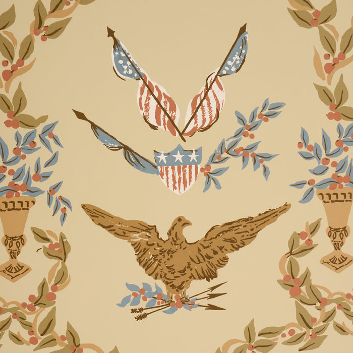 Schumacher Liberty'S Laurels Green Wallpaper 5018442