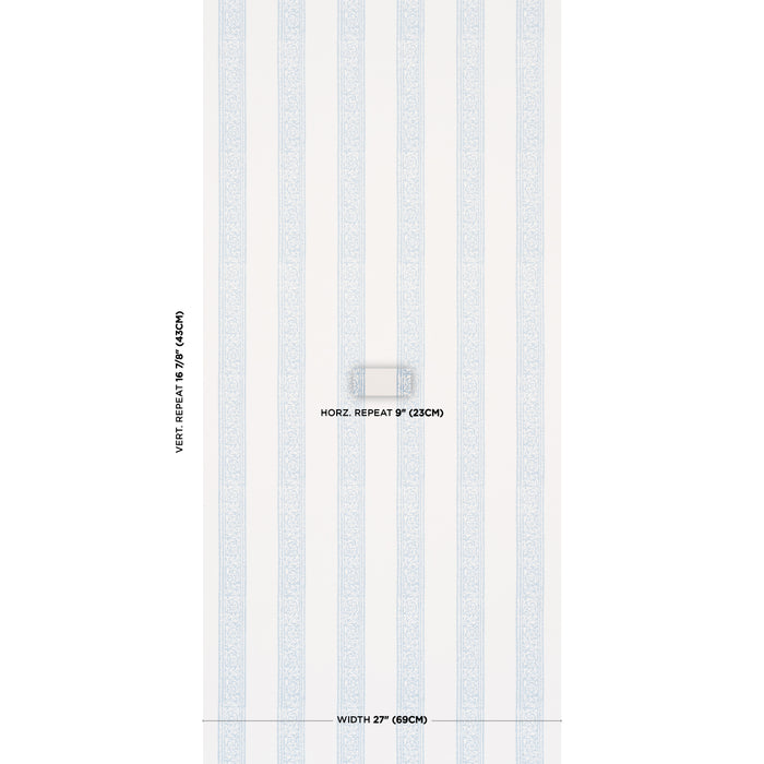 Schumacher Mahdavi Stripe Sky Wallpaper 5018450