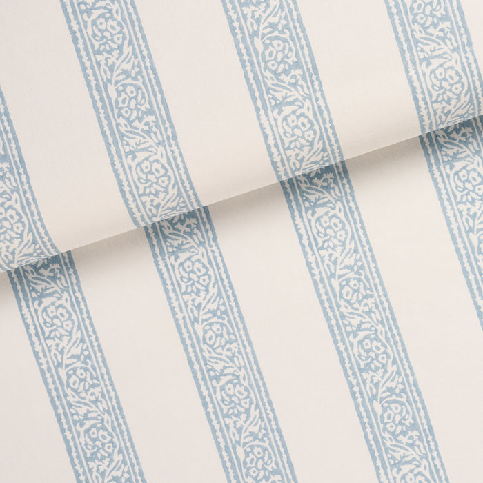 Schumacher Mahdavi Stripe Sky Wallpaper Sample 5018450