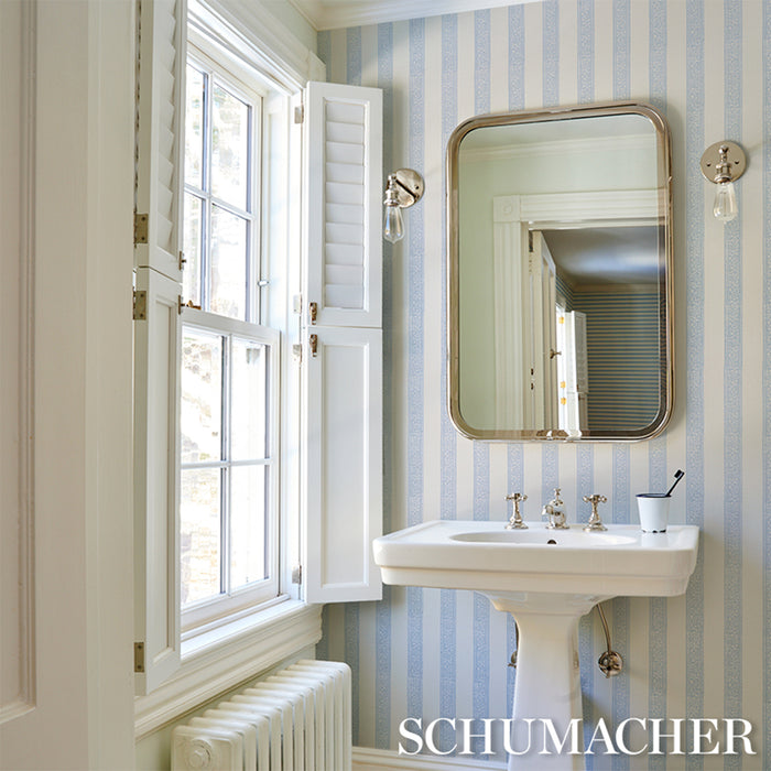 Schumacher Mahdavi Stripe Sky Wallpaper 5018450