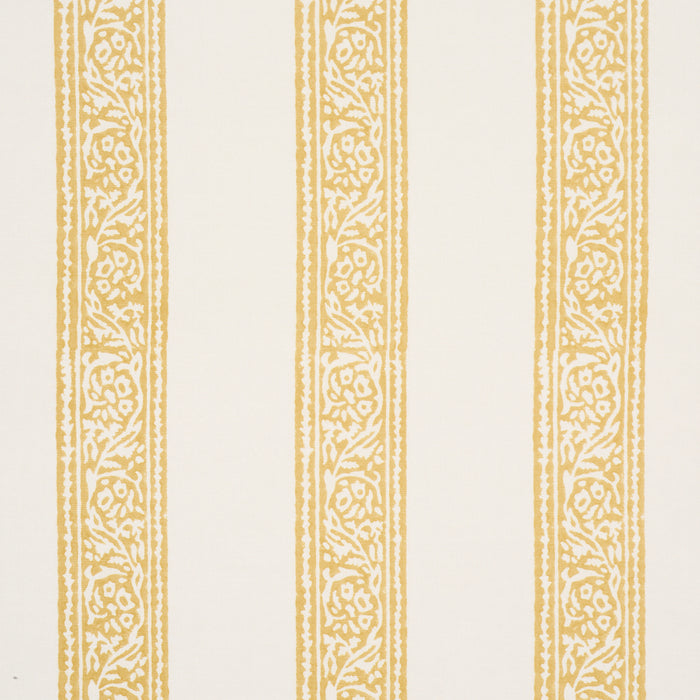 Schumacher Mahdavi Stripe Yellow Wallpaper Sample 5018451
