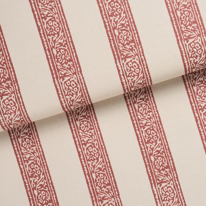 Schumacher Mahdavi Stripe Red Wallpaper Sample 5018452