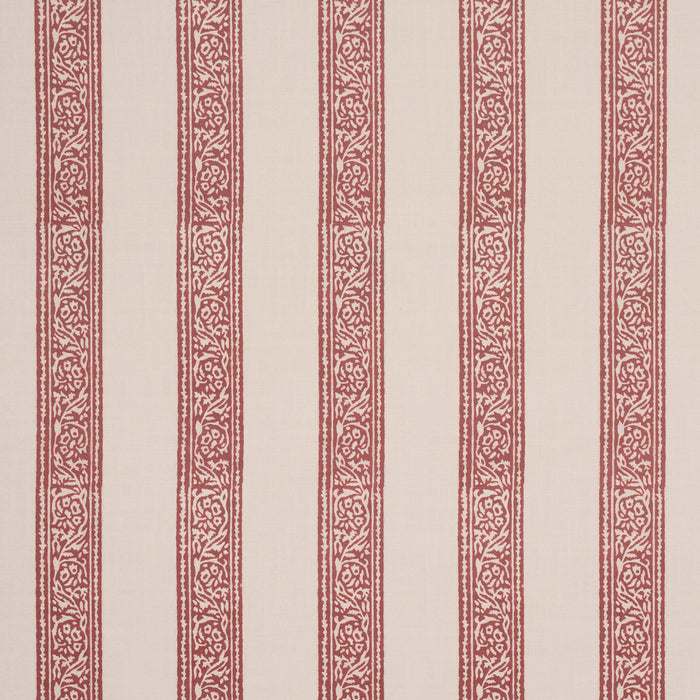 Schumacher Mahdavi Stripe Red Wallpaper Sample 5018452