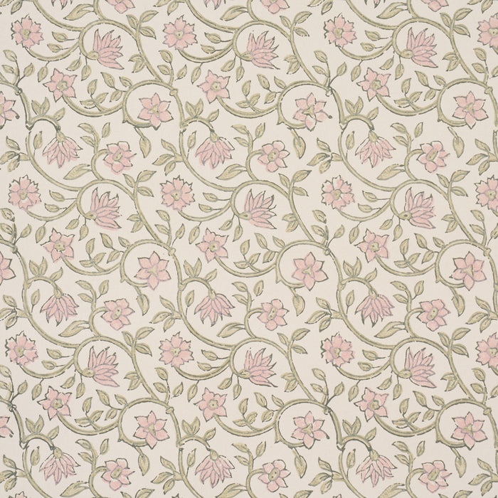 Schumacher Malaya Hand-Block Print Petal Wallpaper 5018460