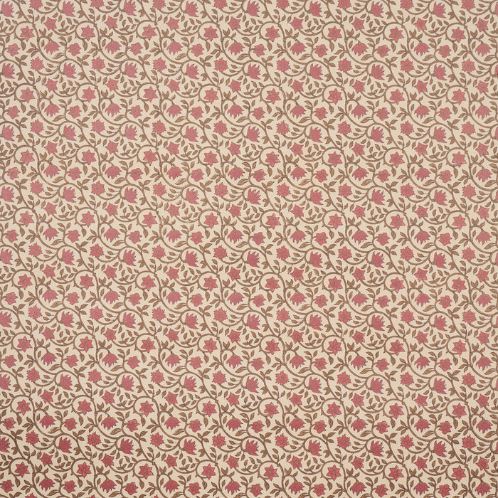 Schumacher Malaya Hand-Block Print Red Wallpaper 5018462