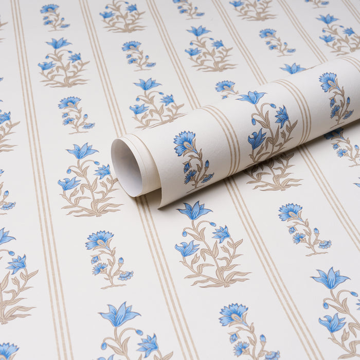 Schumacher Ellora Blue Wallpaper 5018472