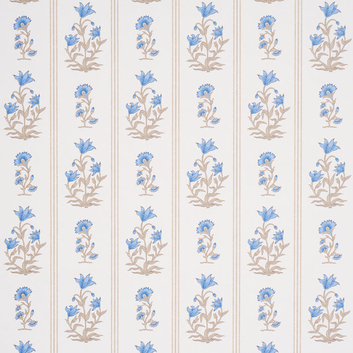 Schumacher Ellora Blue Wallpaper Sample 5018472