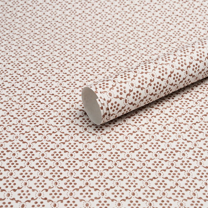Schumacher Laksha Brown Wallpaper Sample 5018480