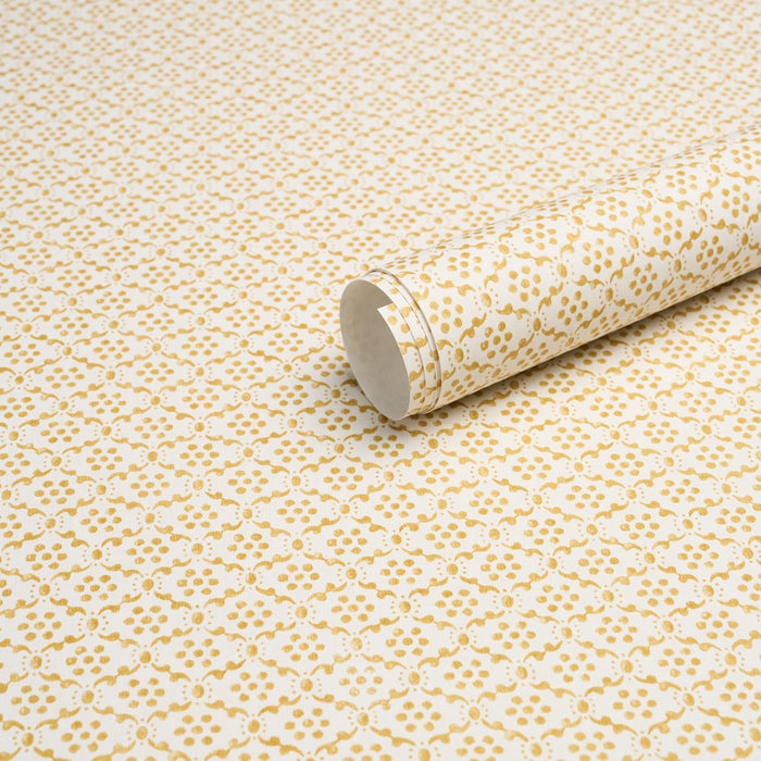 Schumacher Laksha Yellow Wallpaper 5018481
