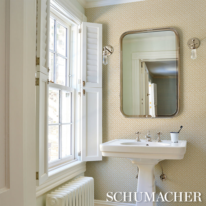 Schumacher Laksha Yellow Wallpaper 5018481