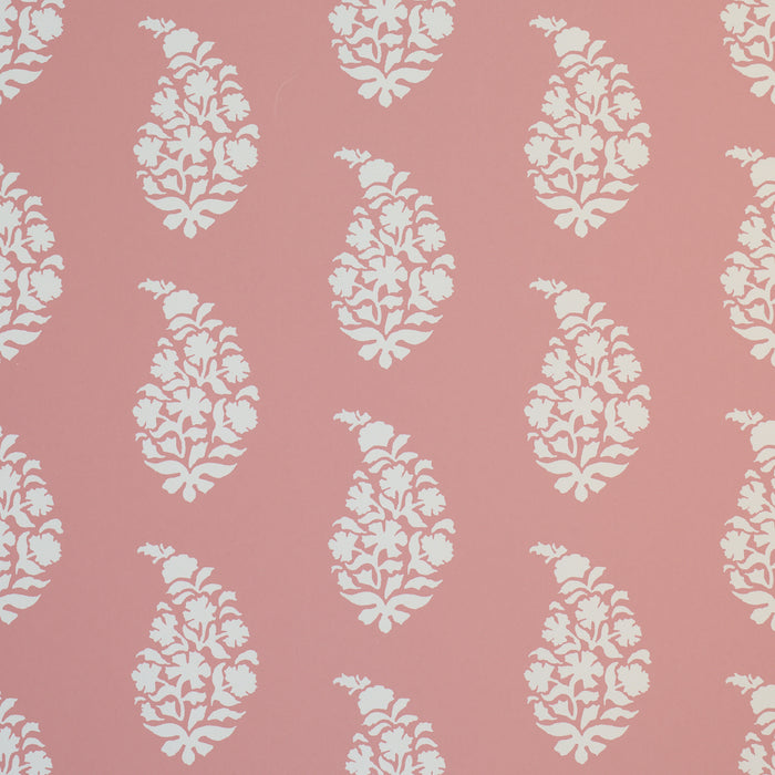 Schumacher Kaia Paisley Pink Wallpaper 5018490