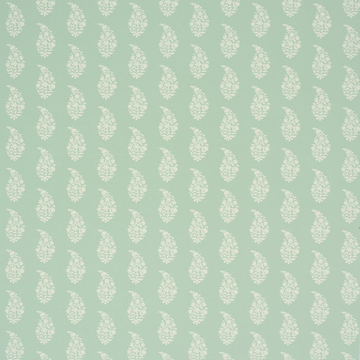 Schumacher Kaia Paisley Celadon Wallpaper Sample 5018491