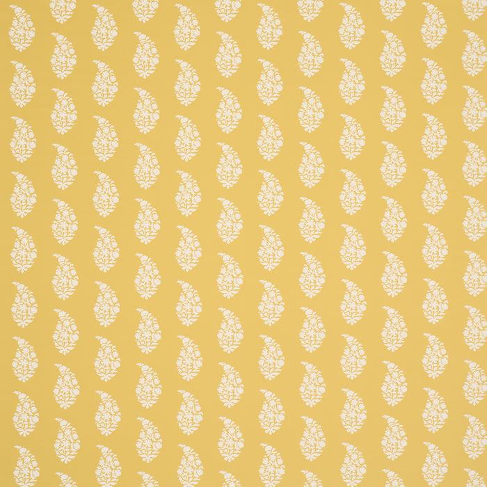 Schumacher Kaia Paisley Yellow Wallpaper 5018492