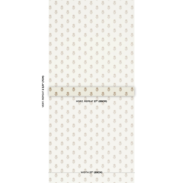Schumacher Iksha Chestnut Wallpaper 5018500