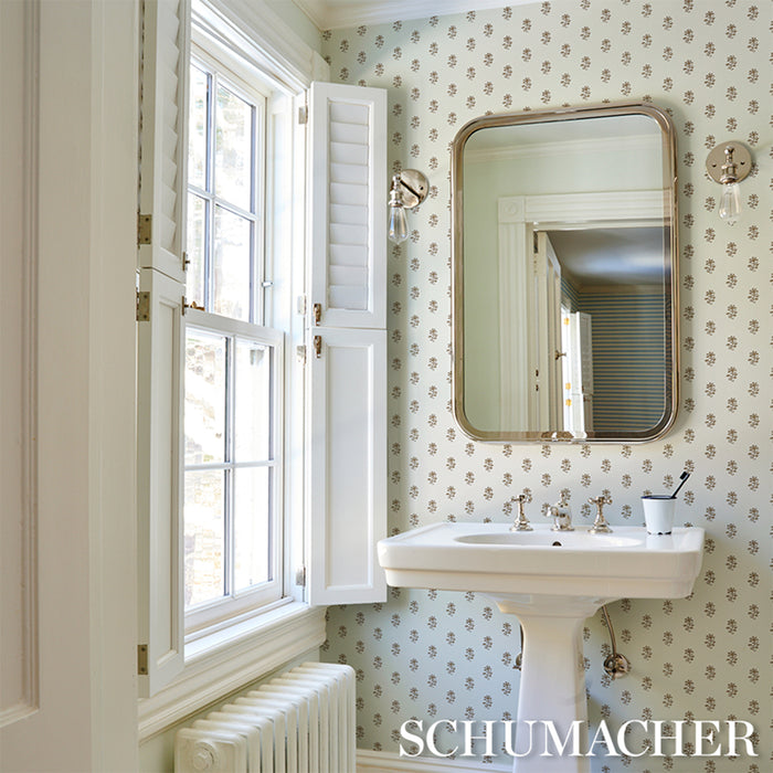 Schumacher Iksha Chestnut Wallpaper Sample 5018500