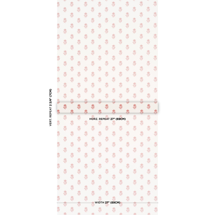 Schumacher Iksha Cranberry Wallpaper 5018501
