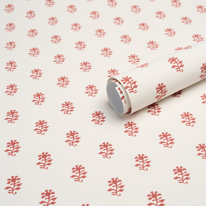 Schumacher Iksha Cranberry Wallpaper Sample 5018501