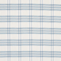 Schumacher Check Rustique Sky Fabric 50205
