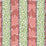 China Seas Bijou Stripe Jungle Green New Shrimp Brown Fabric 5060-02