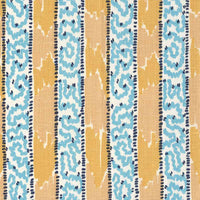 China Seas Bijou Stripe Yellow Blue Fabric 5060-04