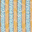 China Seas Bijou Stripe Yellow Blue Fabric 5060-04