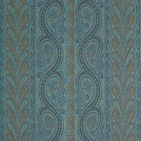 Schumacher Chatelaine Paisley Blue Fabric 50774