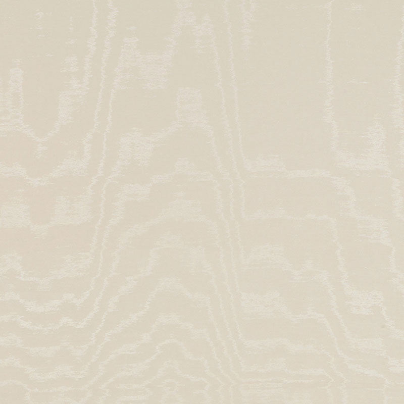 Schumacher Aria Moire Ecru Fabric Sample 51920