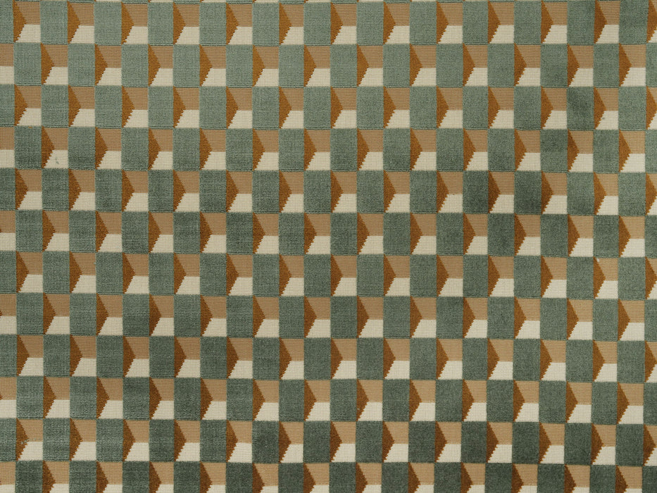 Jim Thompson Kata Velvet Eucalyptus Teal Fabric Sample JT013974001