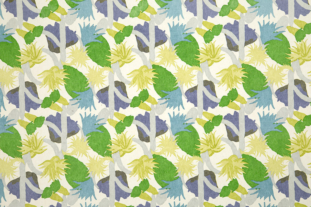 Christopher Farr Cactus Flower Grass Wallpaper Sample