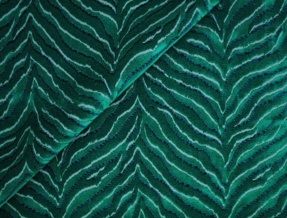 Jim Thompson Tigris Velvet Emerald Fabric JT013725004