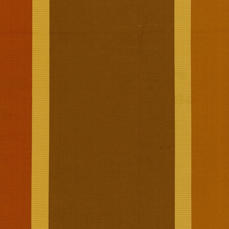 Schumacher Olivia Silk Stripe Sienna Fabric Sample 52702