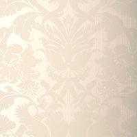 Schumacher Fiorella Damask Pearl Wallpaper 529190
