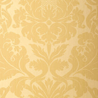 Schumacher Fiorella Damask Yellow Wallpaper 529191