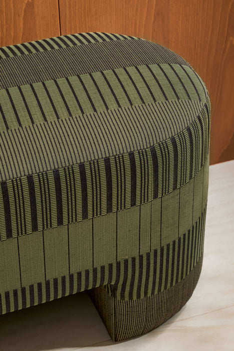 Jim Thompson Karri Stripe Spicy Mustard Fabric Sample JT013972001