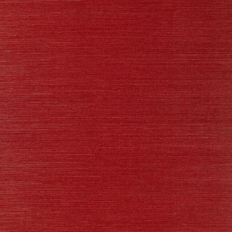 Schumacher Osan Sisal Red Wallpaper Sample 529632