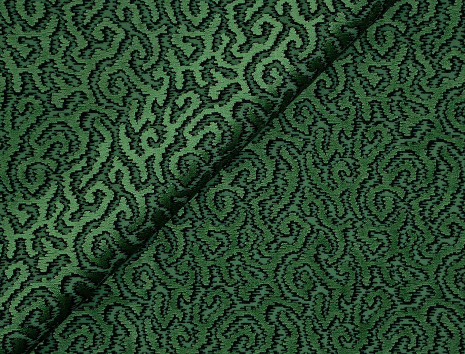 Jim Thompson Corallino Deep Emerald Fabric Sample JT013843006