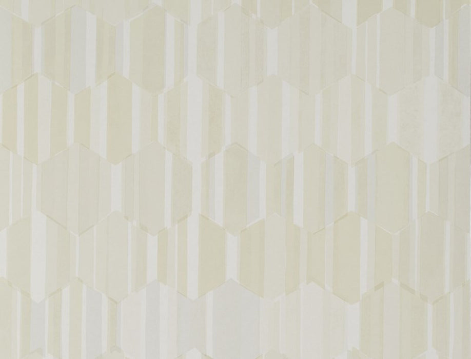 No.9 Thompson Hexastripe  Pearly Gates Wallpaper Sample N9021008002