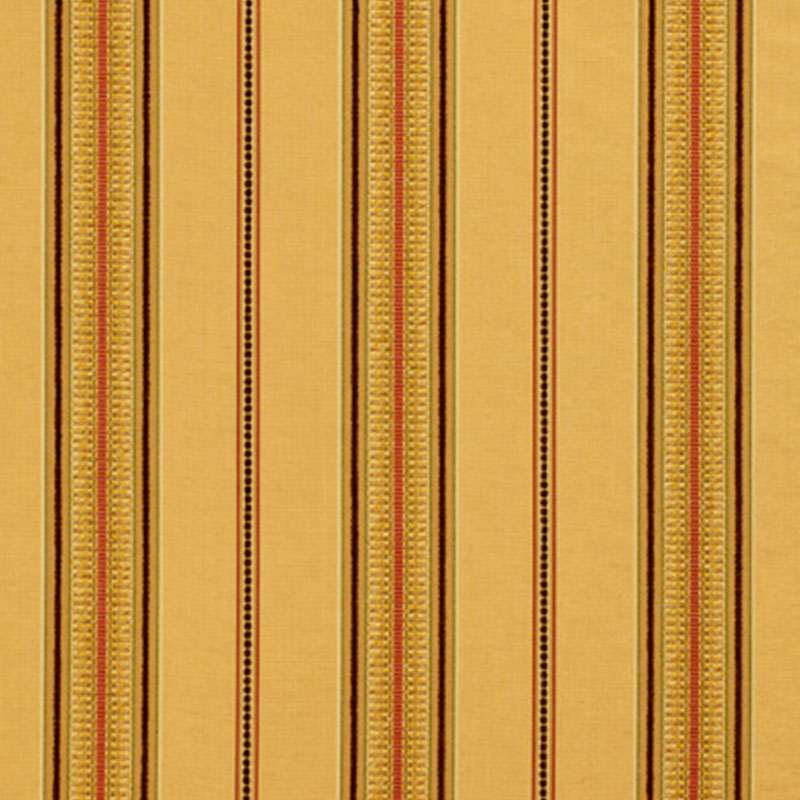 Schumacher Sinclair Chenille Stripe Camel Fabric Sample 54062