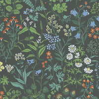 Schumacher Flora Spruce Wallpaper 5474