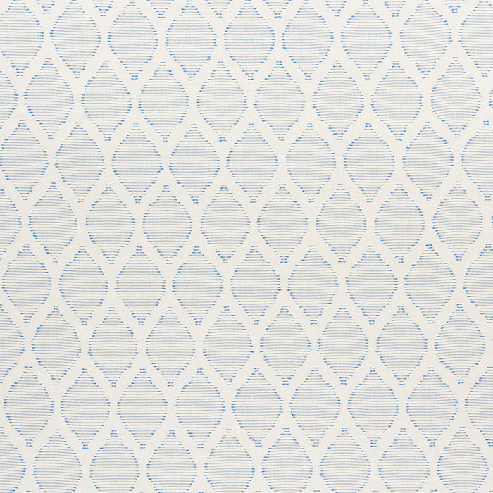 Schumacher Dream Weaver Embroidered Sheer Marine Fabric Sample 54833