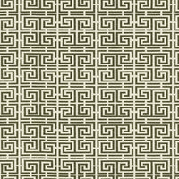 Schumacher Chinois Fret Noir/ Almond Fabric 54950