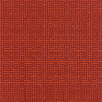 Schumacher Chinois Fret Oxblood / Lacquer Fabric 54951