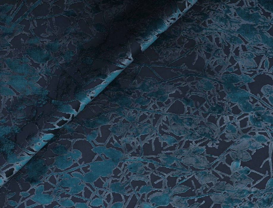 Jim Thompson Ficus Leaves Midnight Fabric Sample JT013694004