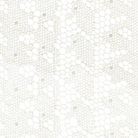 Schumacher Tracery Lace Sheer Silver Fabric 55490