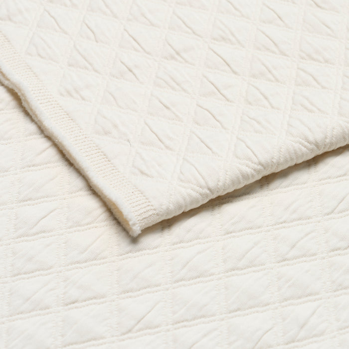 Schumacher Lucca Matelasse Porcelain Fabric 55584