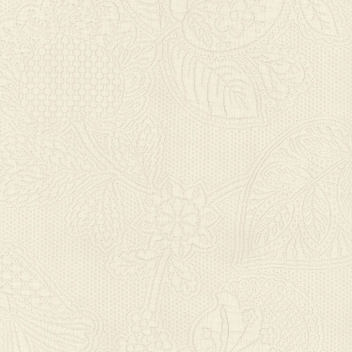 Schumacher Bianca Matelasse Ivory Fabric Sample 55650